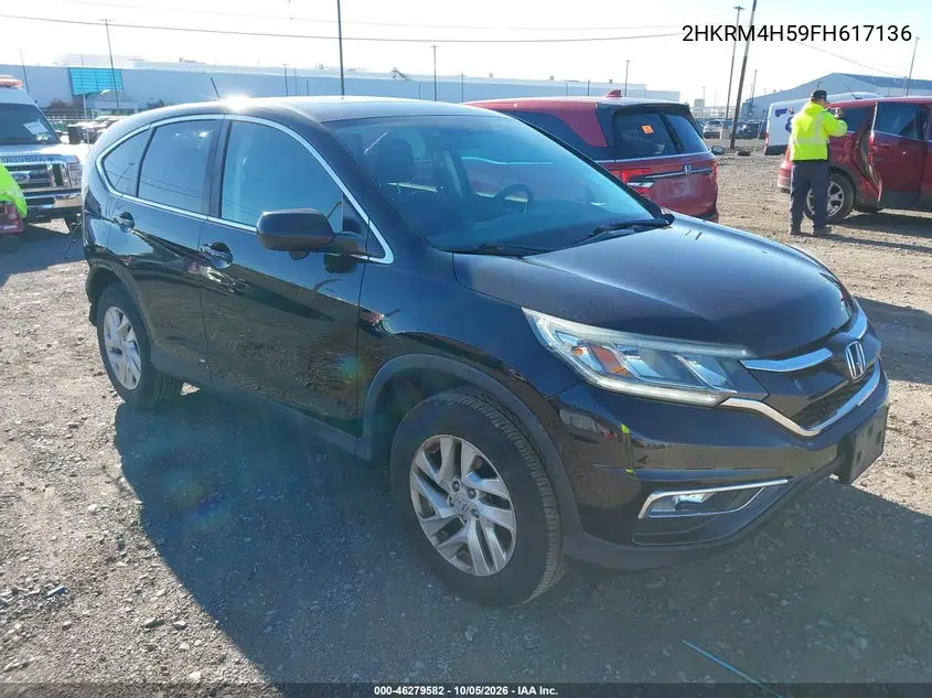 HONDA CR-V 2015, VIN 2HKRM4H59FH617136