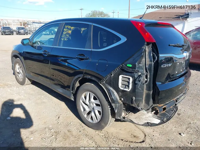 2015 HONDA CR-V VIN 2HKRM4H59FH617136 — фото 3