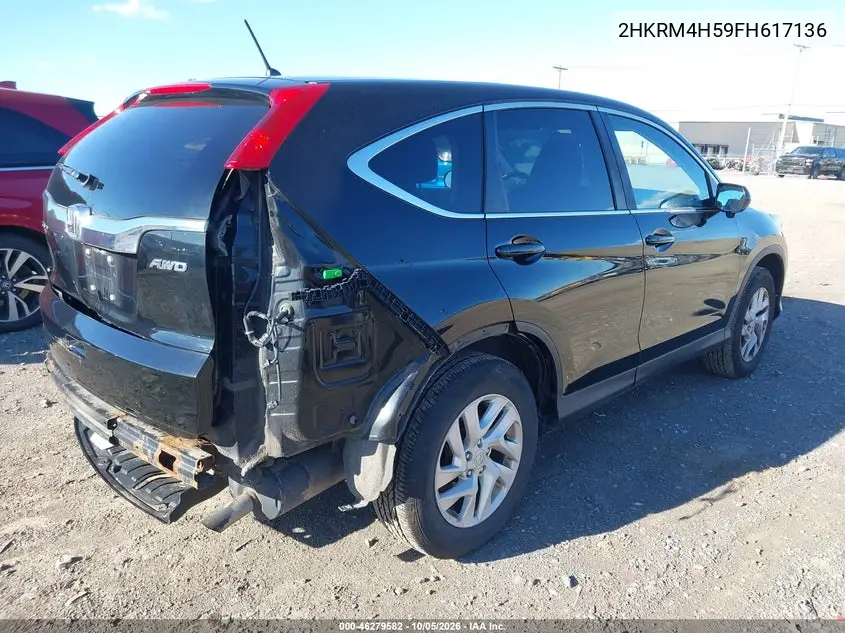 2015 HONDA CR-V VIN 2HKRM4H59FH617136 — фото 4