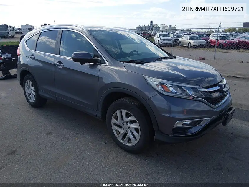 HONDA CR-V 2015, VIN 2HKRM4H7XFH699721
