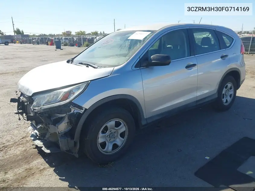 2015 HONDA CR-V VIN 3CZRM3H30FG714169 — фото 3