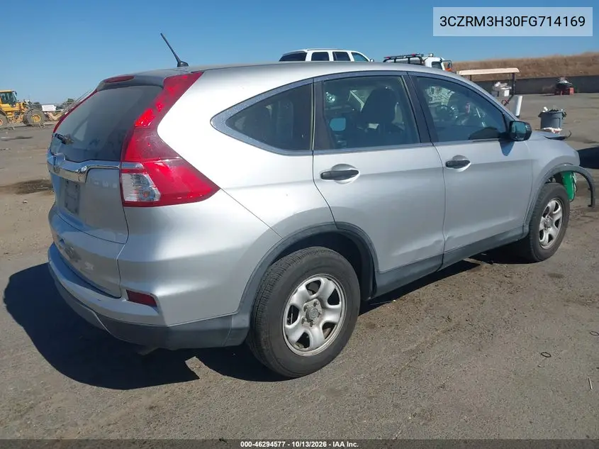 2015 HONDA CR-V VIN 3CZRM3H30FG714169 — фото 4