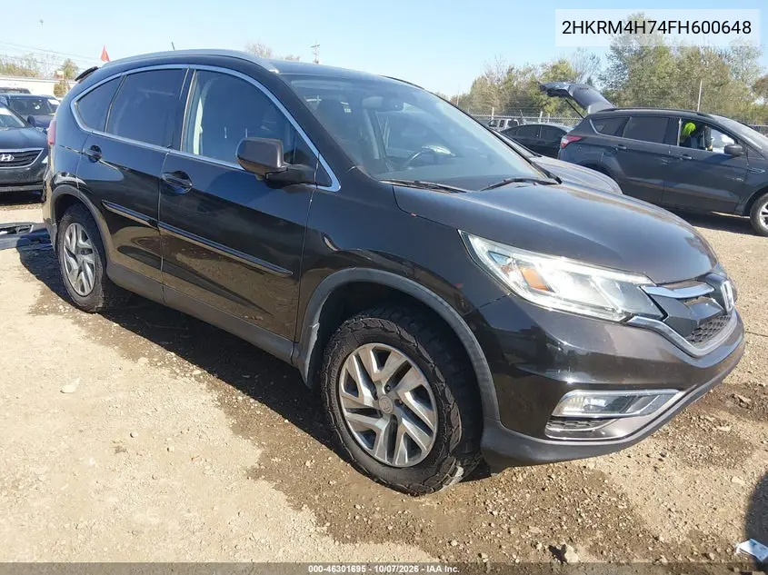 HONDA CR-V 2015, VIN 2HKRM4H74FH600648