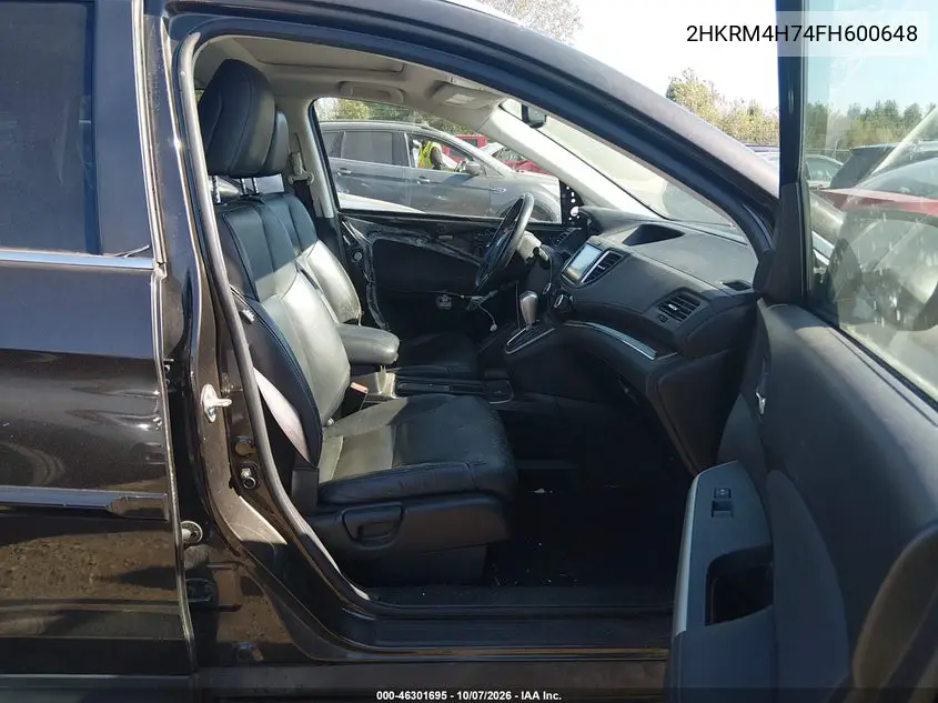 2015 HONDA CR-V VIN 2HKRM4H74FH600648 — фото 5