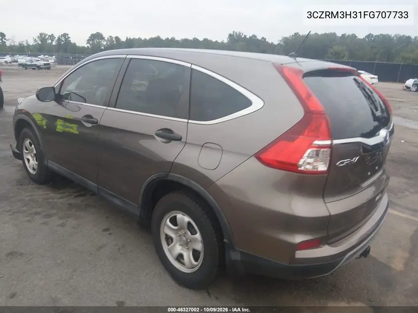 2015 HONDA CR-V VIN 3CZRM3H31FG707733 — фото 3