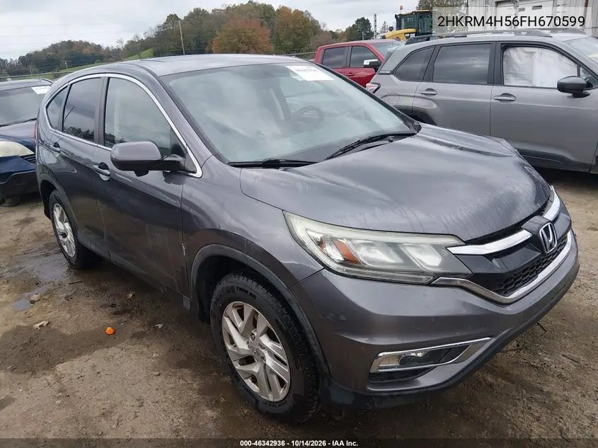 HONDA CR-V 2015, VIN 2HKRM4H56FH670599