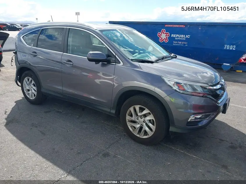 HONDA CR-V 2015, VIN 5J6RM4H70FL105451
