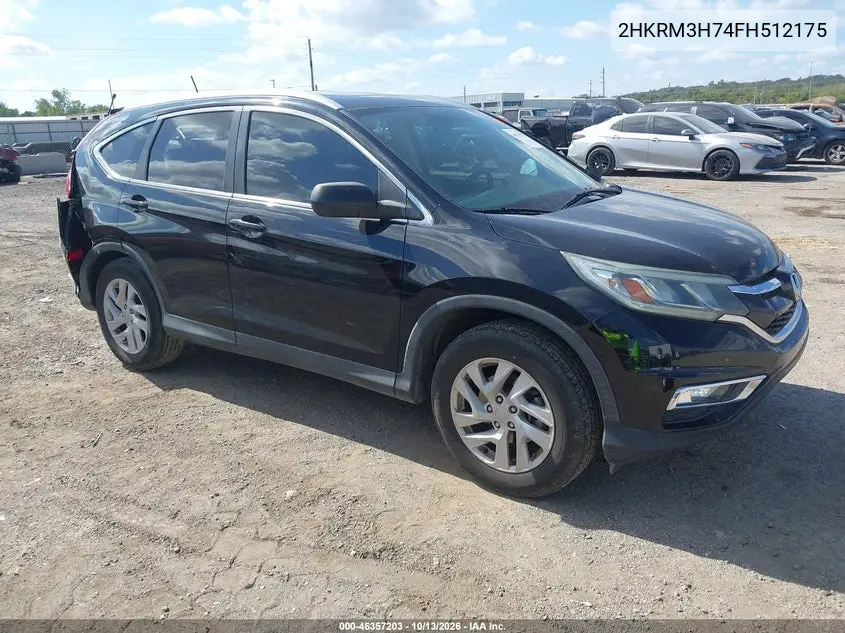 HONDA CR-V 2015, VIN 2HKRM3H74FH512175
