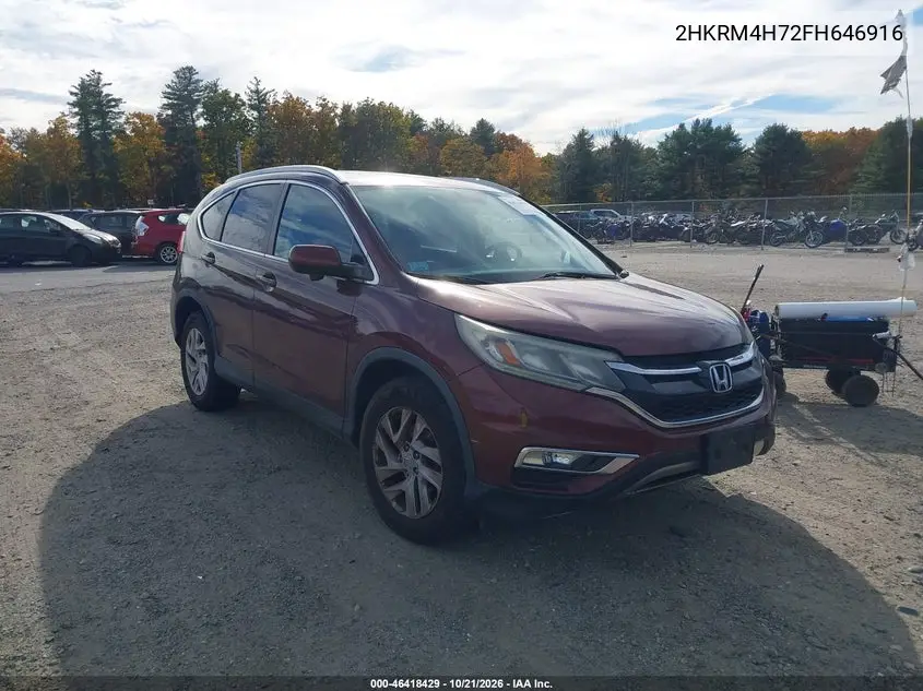 HONDA CR-V 2015, VIN 2HKRM4H72FH646916
