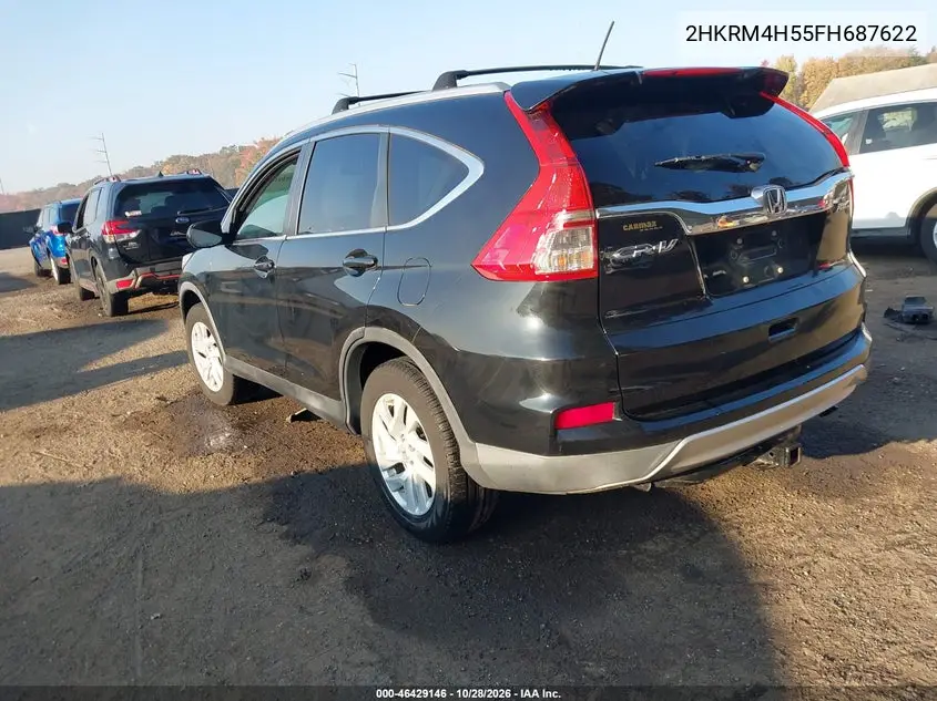 HONDA CR-V 2015, VIN 2HKRM4H55FH687622