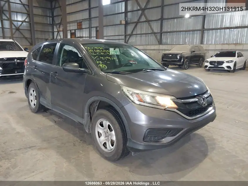 HONDA CR-V 2016, VIN 2HKRM4H32GH131915