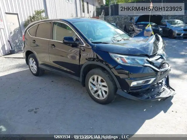 HONDA CR-V 2016, VIN 2HKRM4H57GH123925