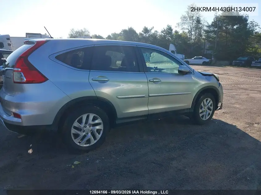 2016 HONDA CR-V VIN 2HKRM4H43GH134007 — фото 12