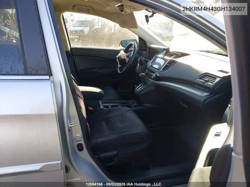 2016 HONDA CR-V VIN 2HKRM4H43GH134007 — фото 5