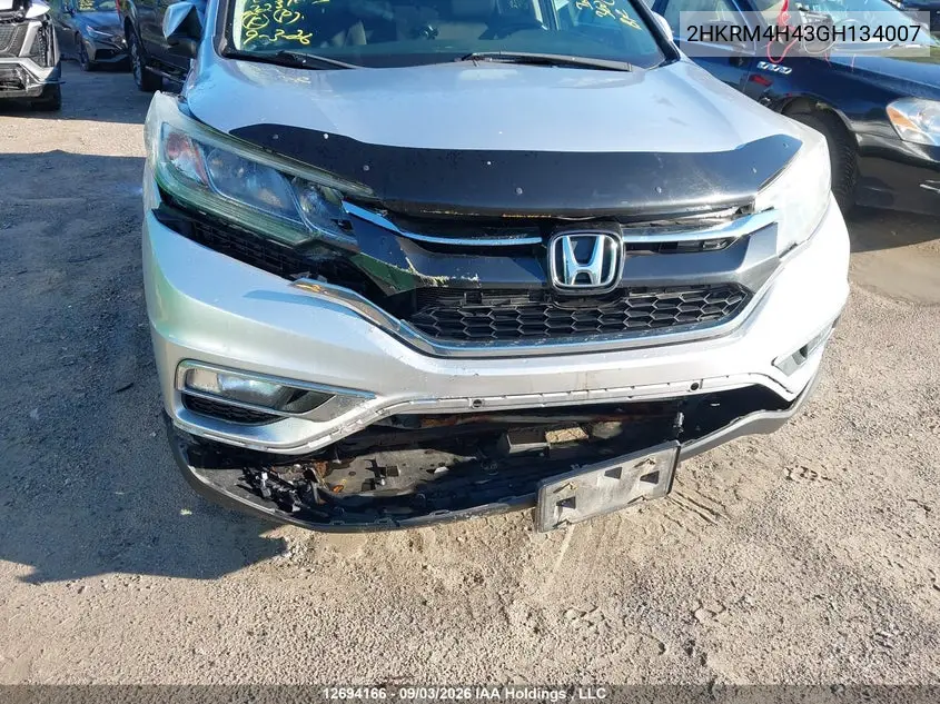 2016 HONDA CR-V VIN 2HKRM4H43GH134007 — фото 6