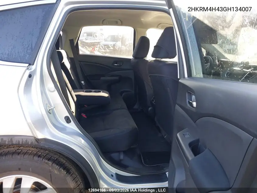 2016 HONDA CR-V VIN 2HKRM4H43GH134007 — фото 8