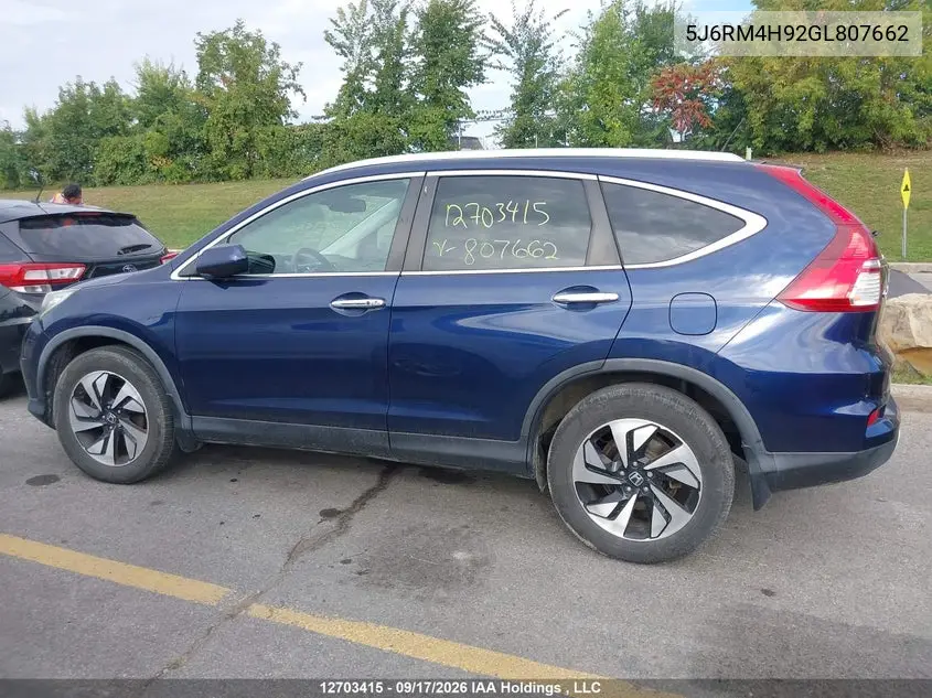 2016 HONDA CR-V VIN 5J6RM4H92GL807662 — фото 14