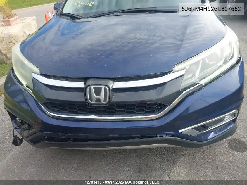 2016 HONDA CR-V VIN 5J6RM4H92GL807662 — фото 20