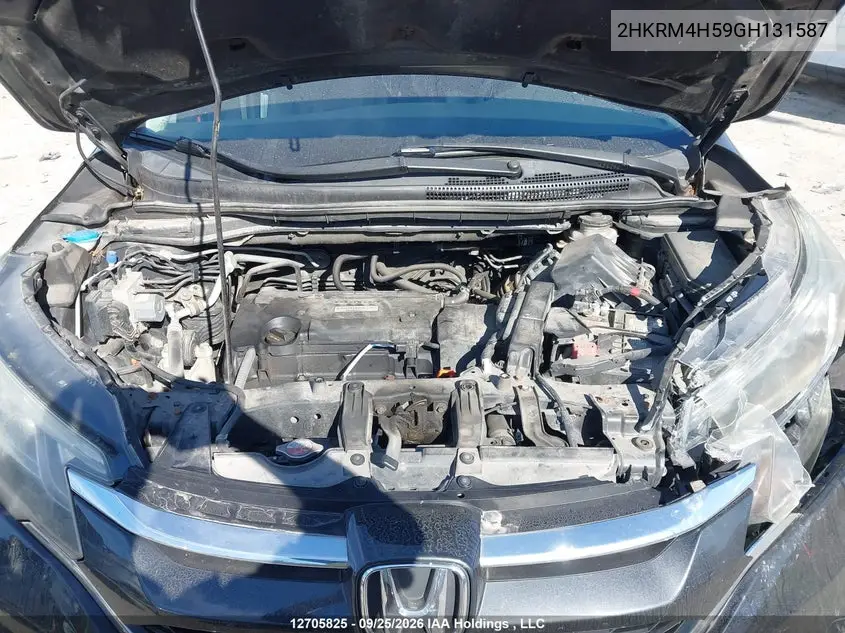 2016 HONDA CR-V VIN 2HKRM4H59GH131587 — фото 10