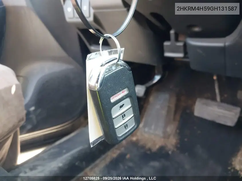 2016 HONDA CR-V VIN 2HKRM4H59GH131587 — фото 11