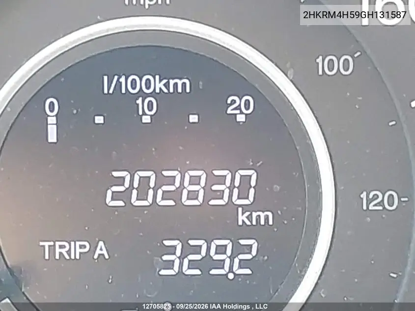 2016 HONDA CR-V VIN 2HKRM4H59GH131587 — фото 15