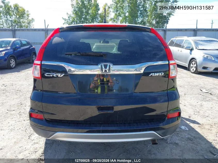 2016 HONDA CR-V VIN 2HKRM4H59GH131587 — фото 16