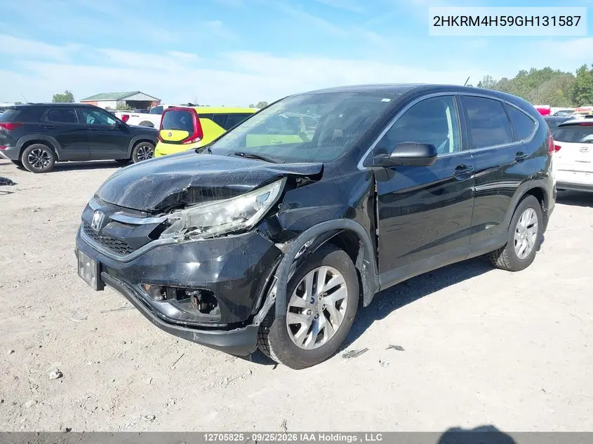 2016 HONDA CR-V VIN 2HKRM4H59GH131587 — фото 2