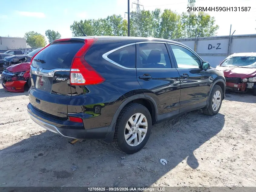 2016 HONDA CR-V VIN 2HKRM4H59GH131587 — фото 4
