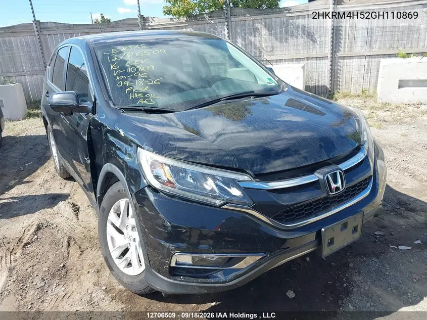 HONDA CR-V 2016, VIN 2HKRM4H52GH110869