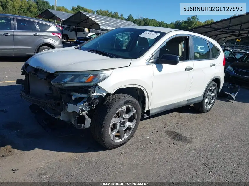 2016 HONDA CR-V VIN 5J6RM4H32GL127899 — фото 2