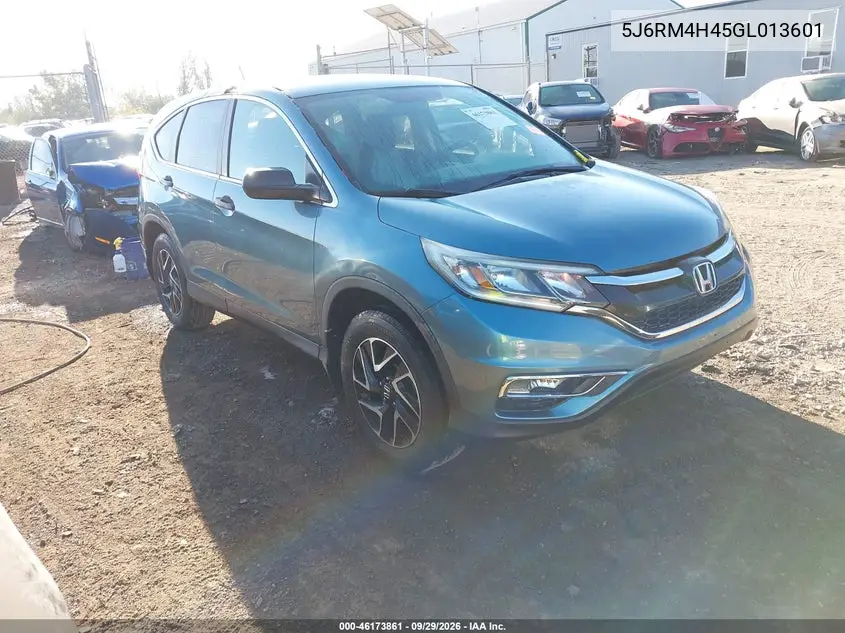 HONDA CR-V 2016, VIN 5J6RM4H45GL013601