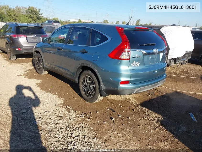 2016 HONDA CR-V VIN 5J6RM4H45GL013601 — фото 3