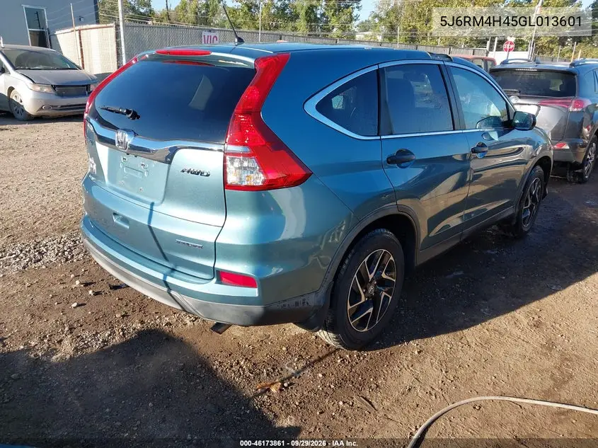 2016 HONDA CR-V VIN 5J6RM4H45GL013601 — фото 4