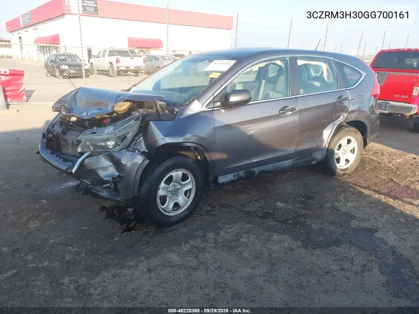 2016 HONDA CR-V VIN 3CZRM3H30GG700161 — фото 2