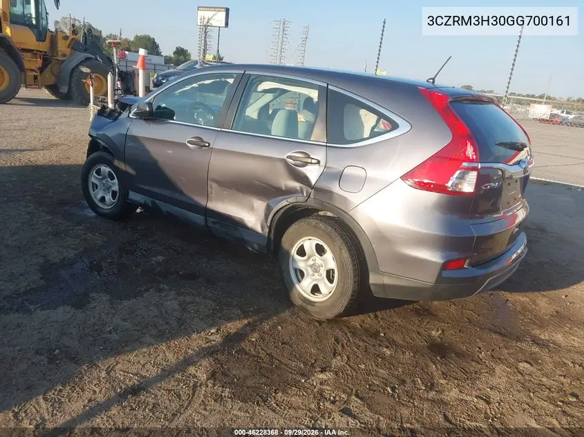 2016 HONDA CR-V VIN 3CZRM3H30GG700161 — фото 3