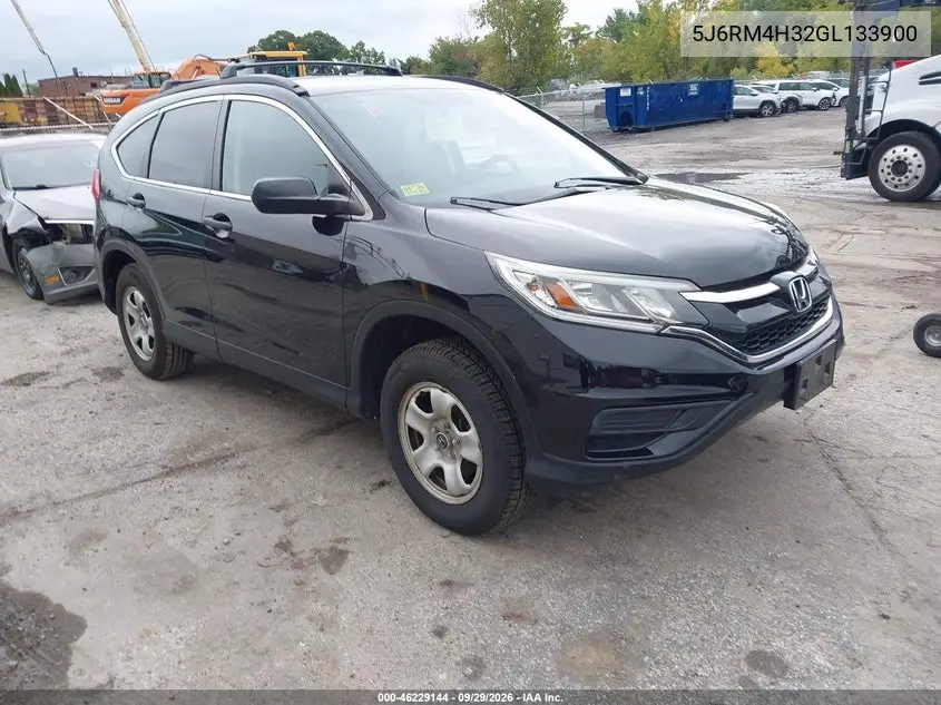 HONDA CR-V 2016, VIN 5J6RM4H32GL133900