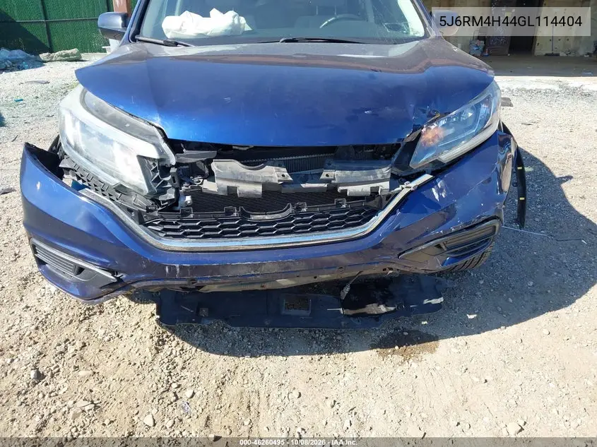 2016 HONDA CR-V VIN 5J6RM4H44GL114404 — фото 6