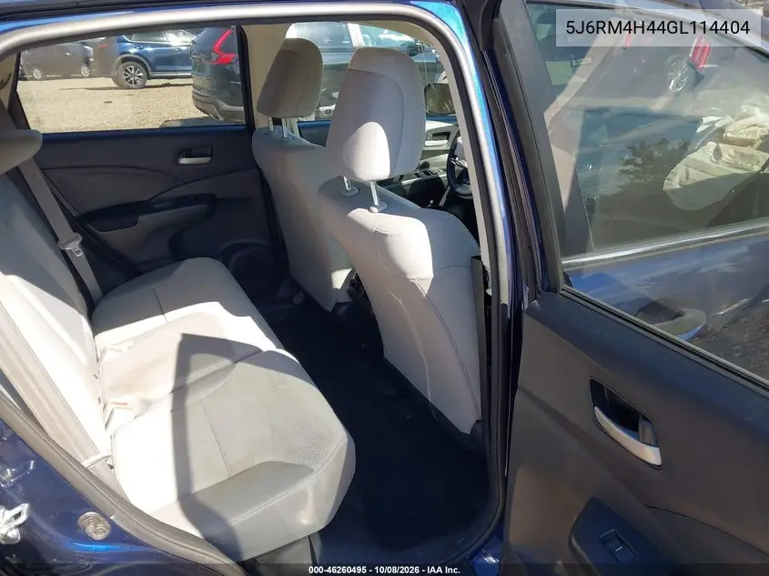 2016 HONDA CR-V VIN 5J6RM4H44GL114404 — фото 8