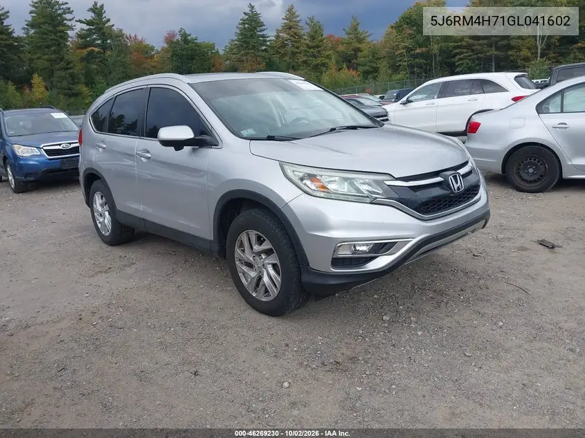 HONDA CR-V 2016, VIN 5J6RM4H71GL041602