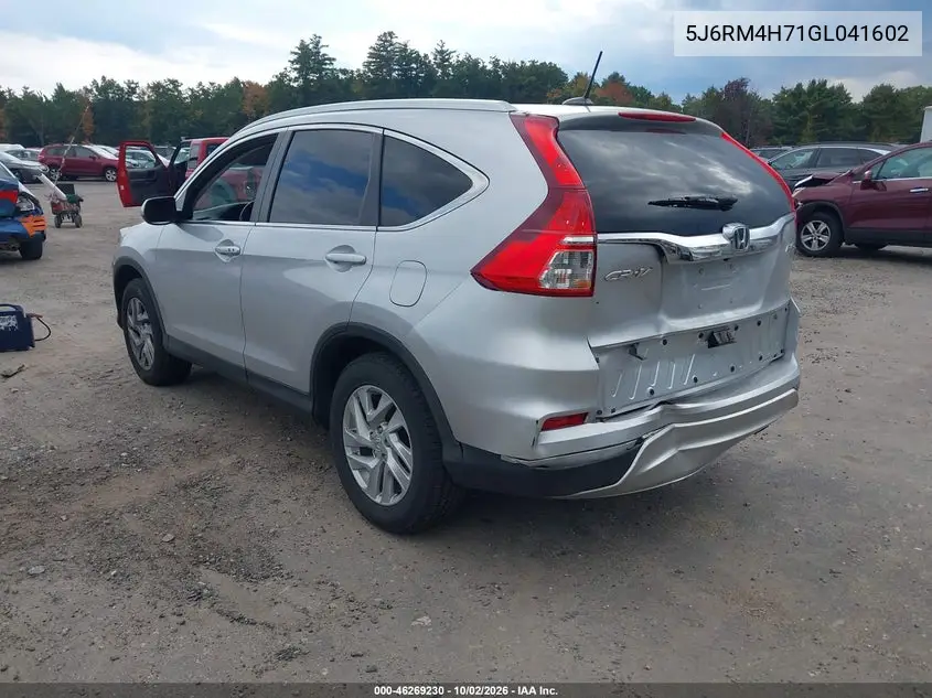 2016 HONDA CR-V VIN 5J6RM4H71GL041602 — фото 3