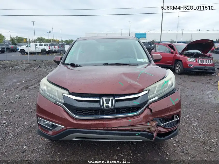2016 HONDA CR-V VIN 5J6RM4H52GL011510 — фото 12