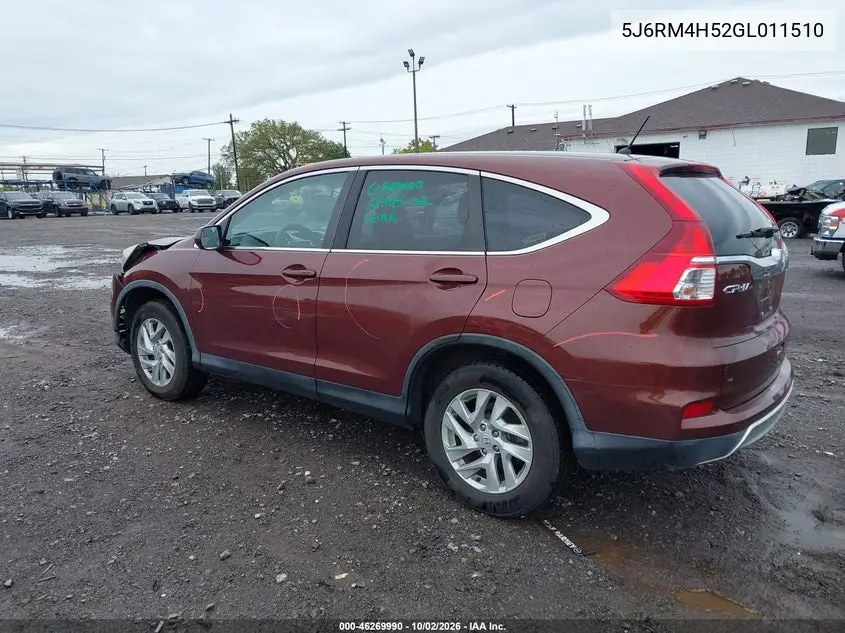 2016 HONDA CR-V VIN 5J6RM4H52GL011510 — фото 3