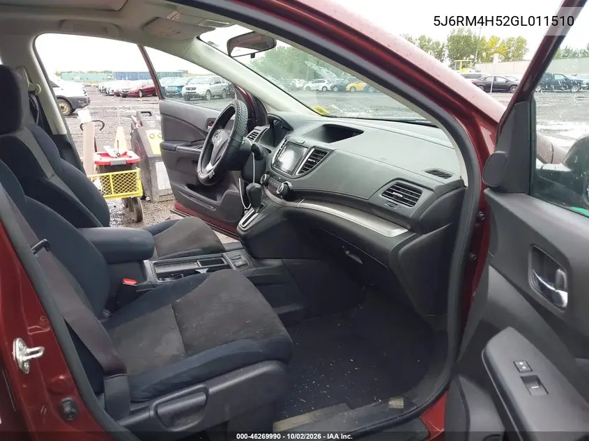 2016 HONDA CR-V VIN 5J6RM4H52GL011510 — фото 5