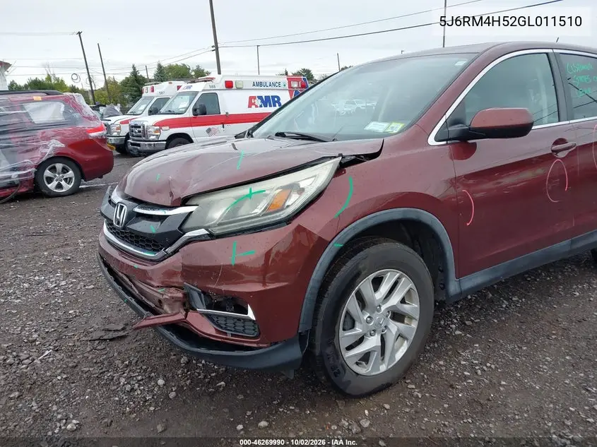 2016 HONDA CR-V VIN 5J6RM4H52GL011510 — фото 6