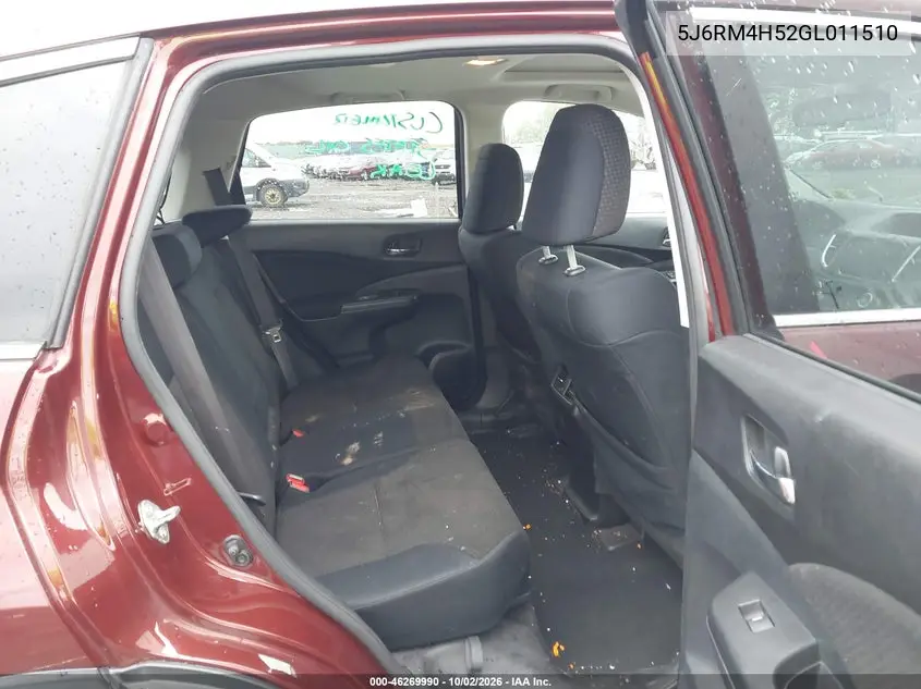 2016 HONDA CR-V VIN 5J6RM4H52GL011510 — фото 8