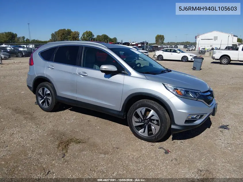 HONDA CR-V 2016, VIN 5J6RM4H94GL105603