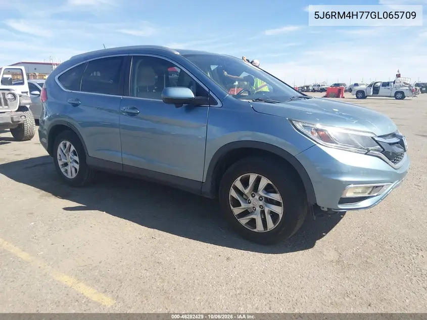 HONDA CR-V 2016, VIN 5J6RM4H77GL065709