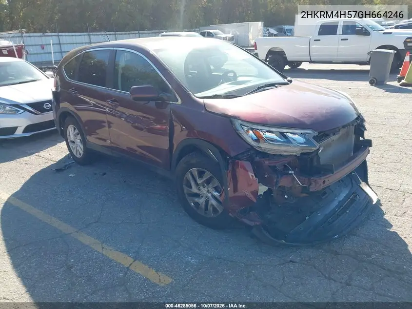 HONDA CR-V 2016, VIN 2HKRM4H57GH664246