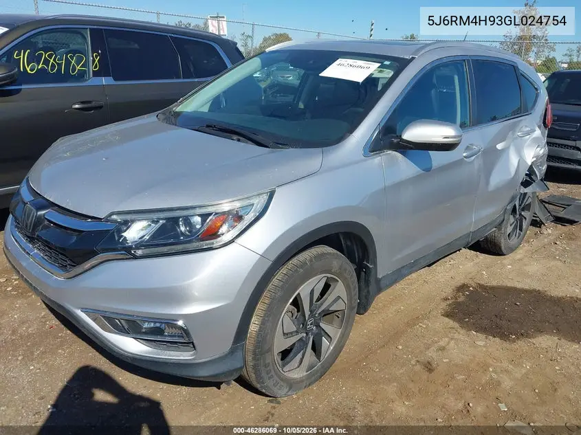 2016 HONDA CR-V VIN 5J6RM4H93GL024754 — фото 2
