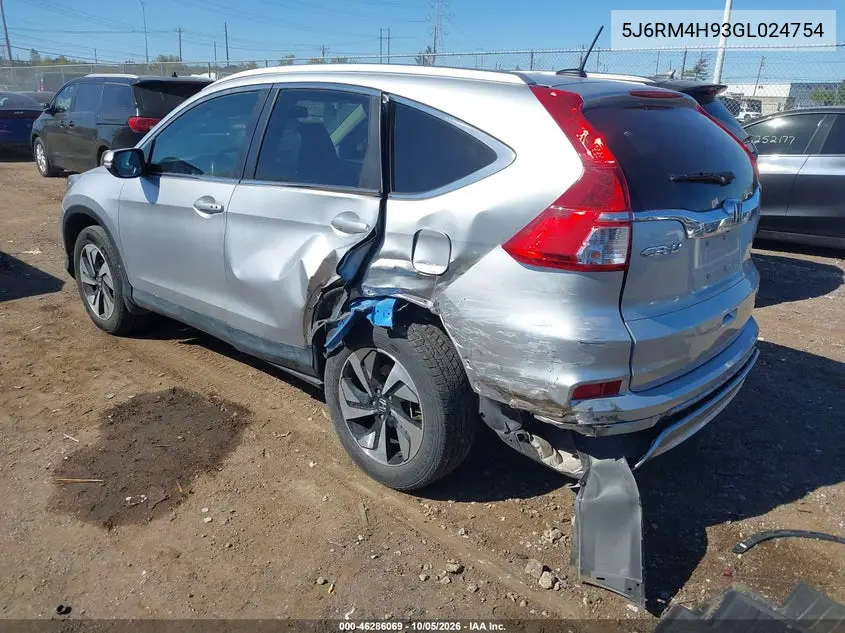 2016 HONDA CR-V VIN 5J6RM4H93GL024754 — фото 3